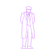 Pop Culture Criminals Thomas Shelby Outline Svg Vector, Free Vectors File